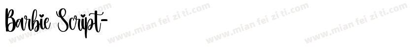 Barbie Script字体转换